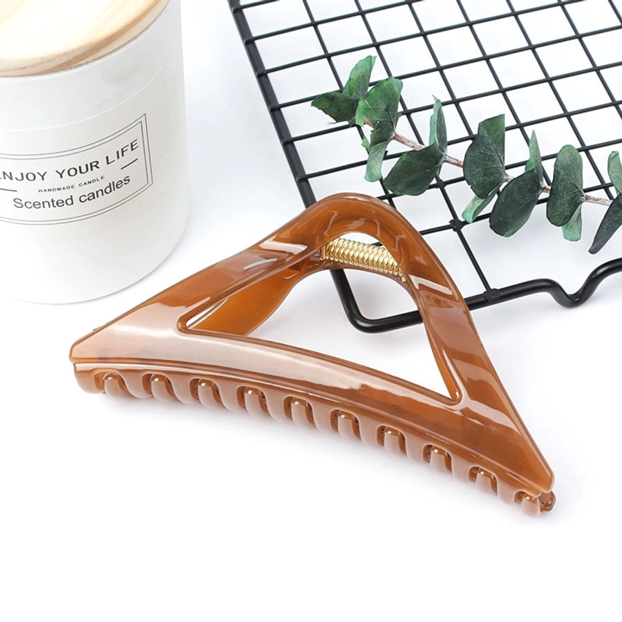 simple style triangle arylic stoving varnish hair claws 1 piece