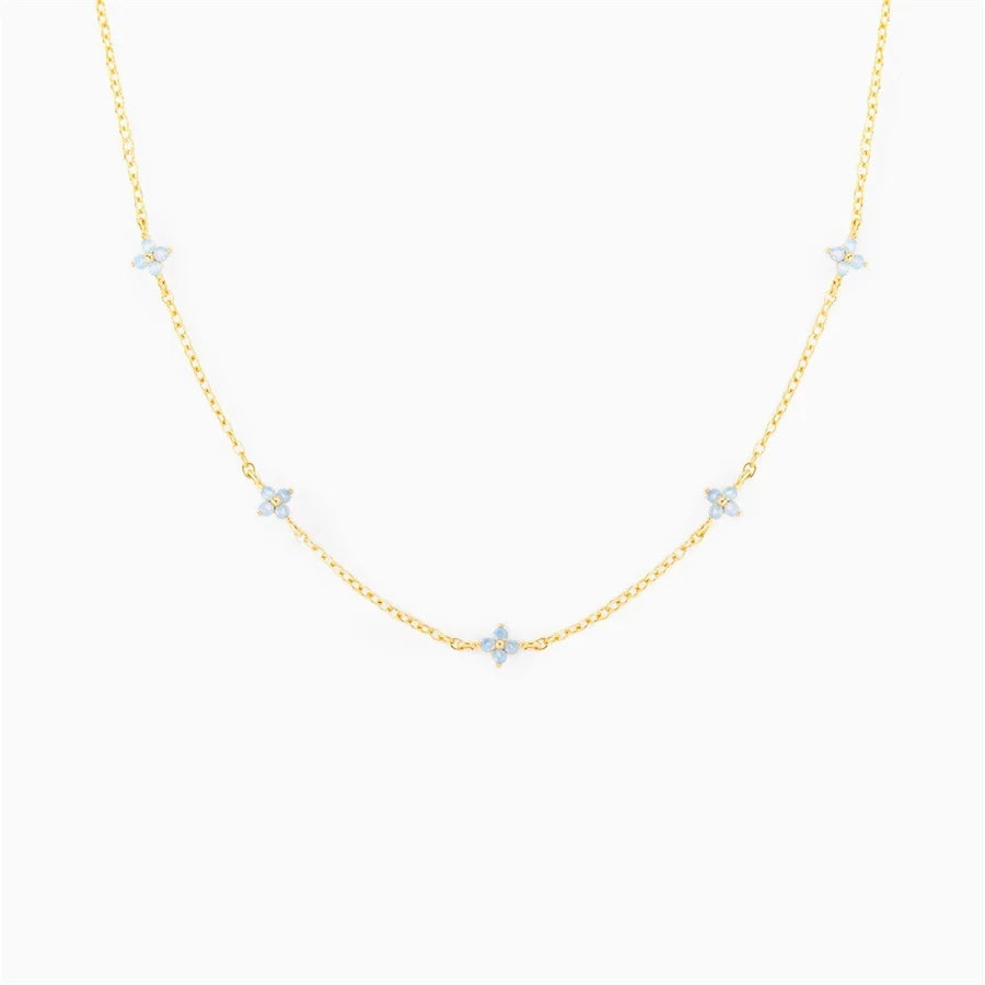 Copper Flower Earrings Anklet Necklace