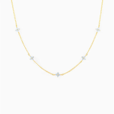 Copper Flower Earrings Anklet Necklace