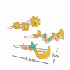 women's simple style flower zinc alloy hair clip