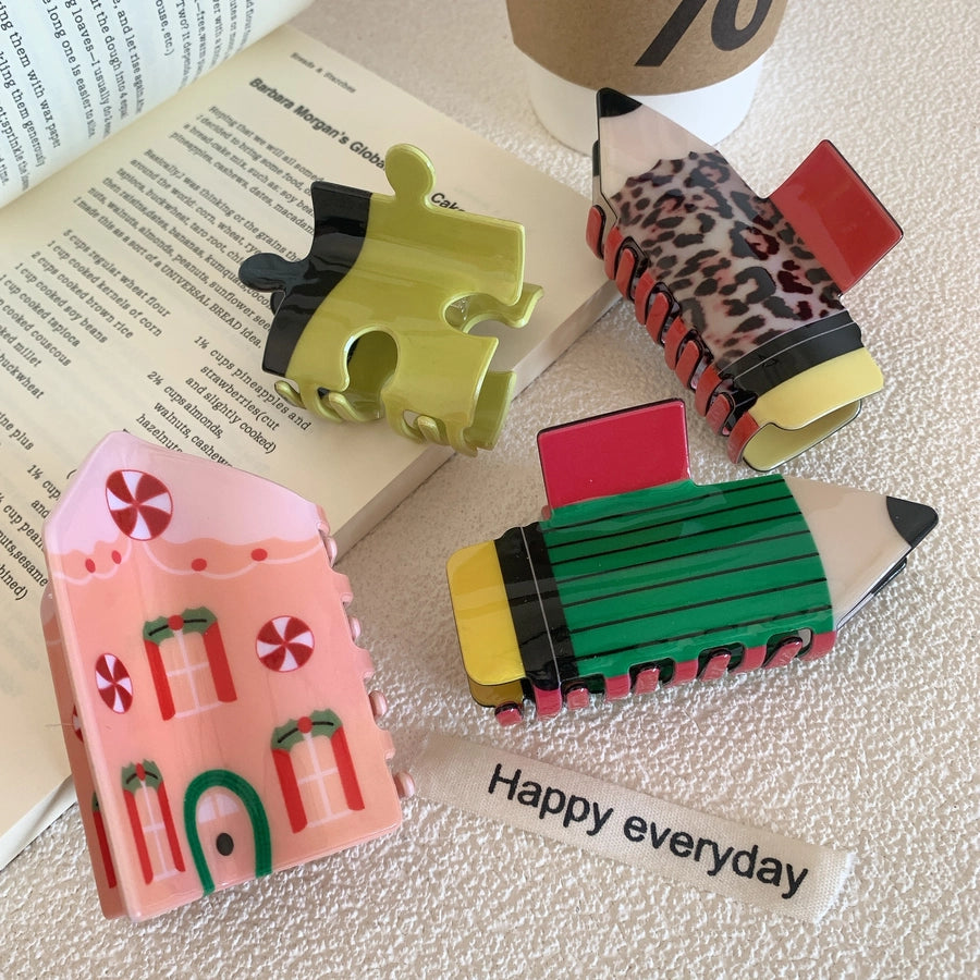 women's vintage style pencil arylic hair claws