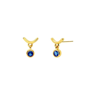 1 Pair Casual Elegant Geometric Copper Zircon Drop Earrings Ear Studs