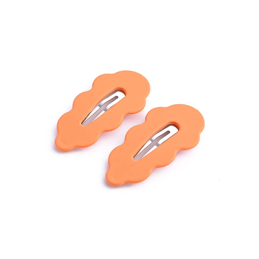 simple style solid color plastic resin hair clip 1 piece