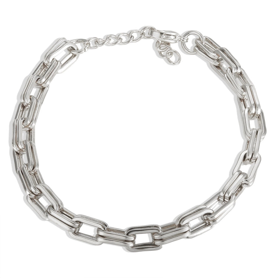 Jewelry Simple Style Geometric 304 Stainless Steel Bracelets Necklace