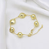 Copper 18K Gold Plated Plating Geometric Solid Color Bracelets