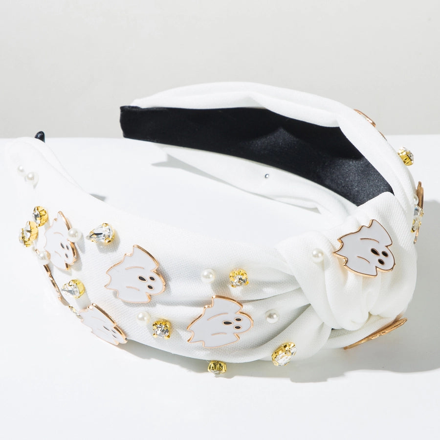 Women's Cute Simple Style ghost Alloy Cloth Glass Hair Band