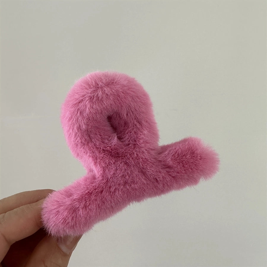 simple style solid color cloth hair claws