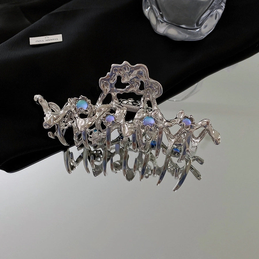 women's simple style irregular alloy hair claws