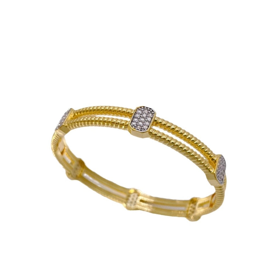 Jewelry Vintage Style Classic Style Geometric Copper Zircon Plating Rings Bracelets