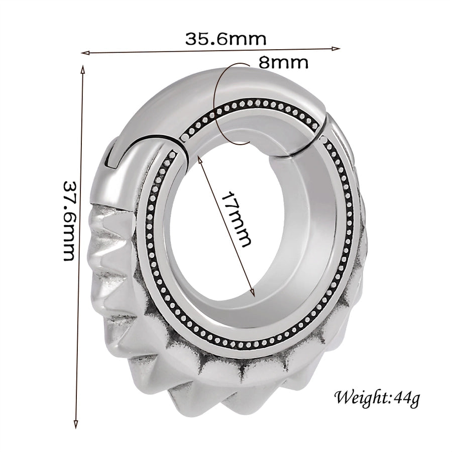 1 Piece Casual C Shape Animal Circle 304 Stainless Steel 18K Gold Plated Stainless Steel Earrings