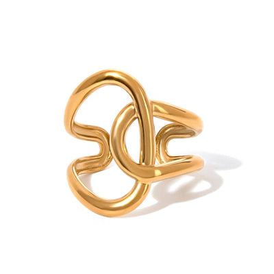 Jewelry Simple Style Classic Style Geometric 304 Stainless Steel Open Rings