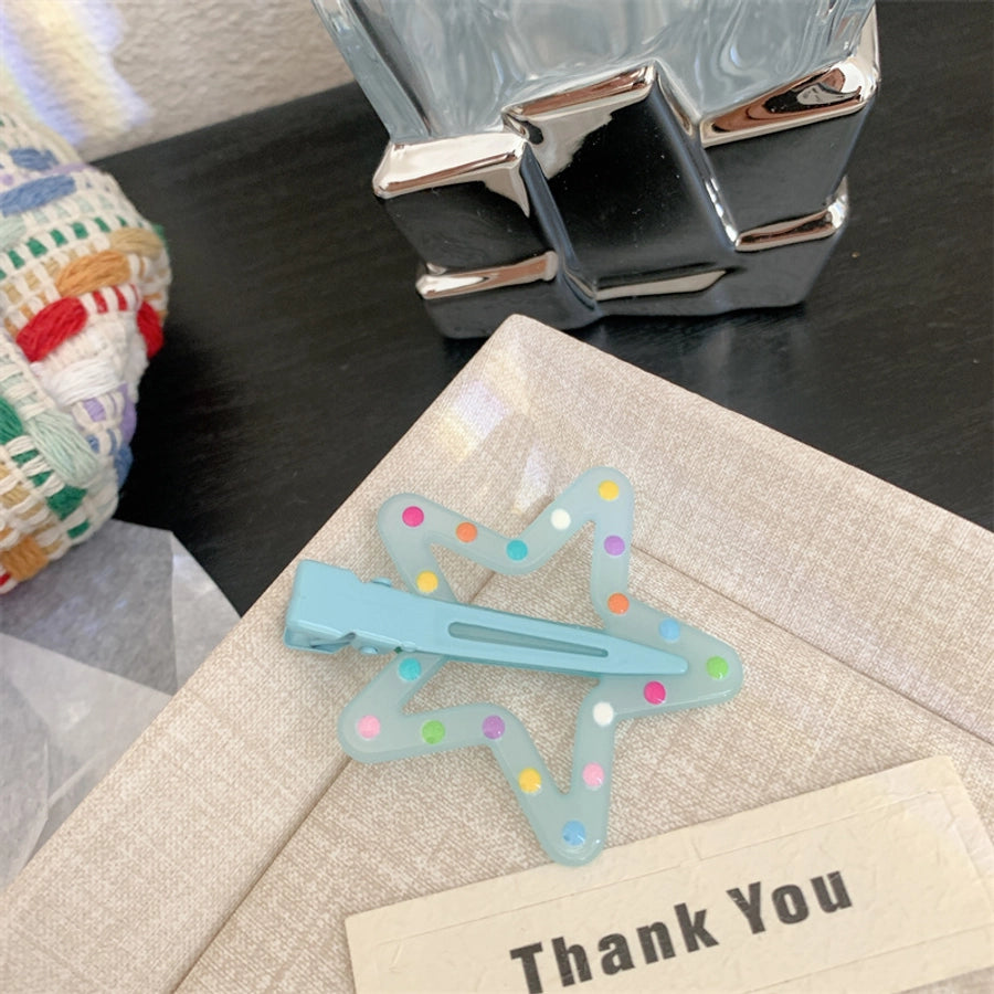 Women's Korean Style Star Resin Hair Clip