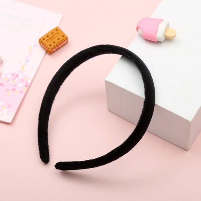 simple style plaid cloth hair band 1 piece