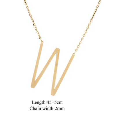 Jewelry Elegant Simple Style Classic Style Letter 201 Stainless Steel 304 Stainless Steel Pendant Necklace