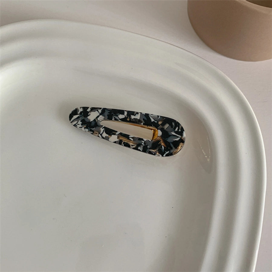 simple style flower acetic acid sheets printing hair clip 1 piece