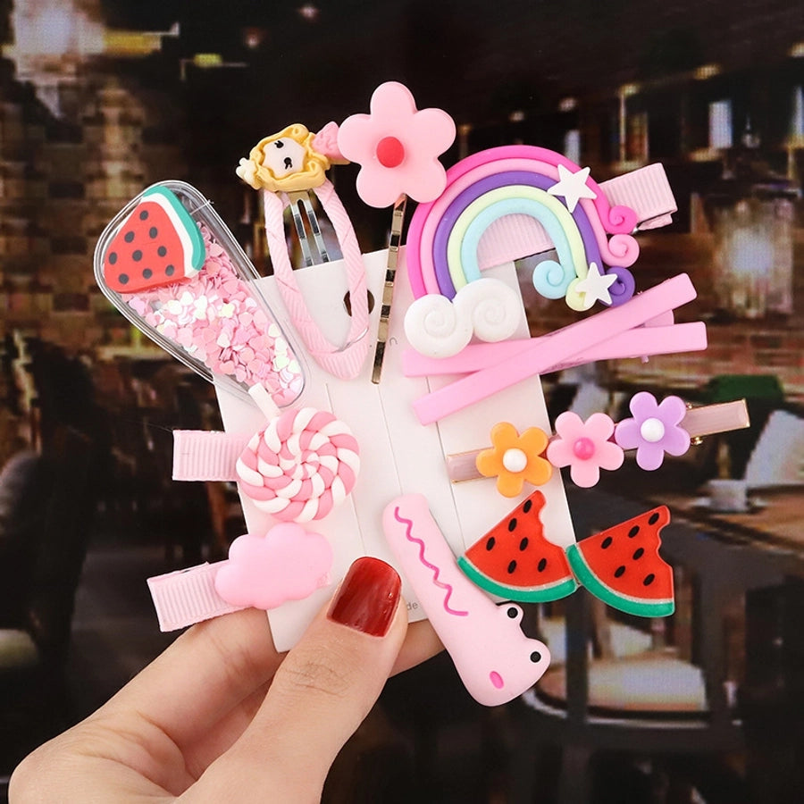 cute fruit soft clay hair clip