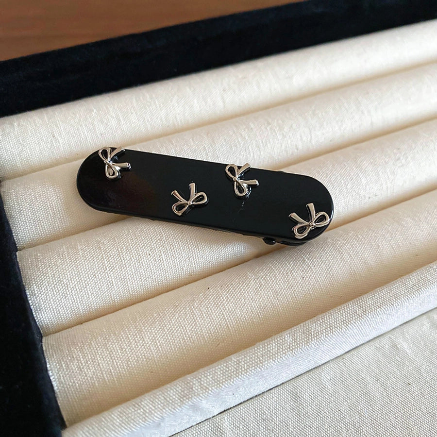 Women's IG Style Bow Knot Alloy Plating Hair Clip