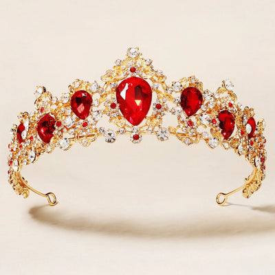 elegant retro crown alloy diamond crown