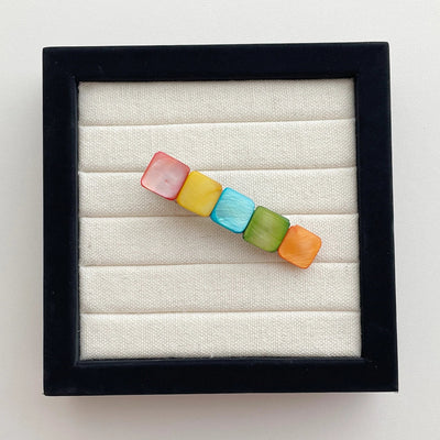 Women's Cute Vacation Marine Style Geometric Alloy Shell Patchwork Inlay Shell Hair Clip