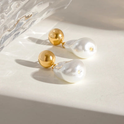 1 Pair Simple Style Classic Style Geometric 304 Stainless Steel Drop Earrings