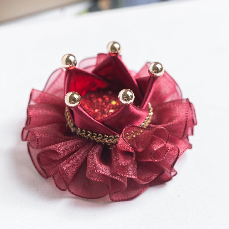 Girl'S Simple Style Classic Style Flower Cloth Sequins Hair Tie