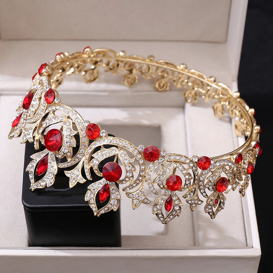 fashion crown alloy inlay rhinestones crown 1 piece