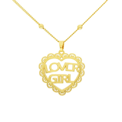 Jewelry Cute Heart Shape Copper Plating Pendant Necklace