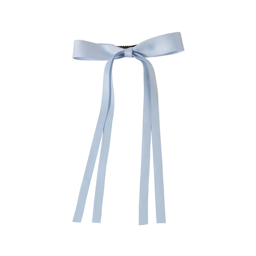 hot sale long ribbon bow hairpin sweet Ribbon Girl hairpin hairpin women's back spoon duckbill clip