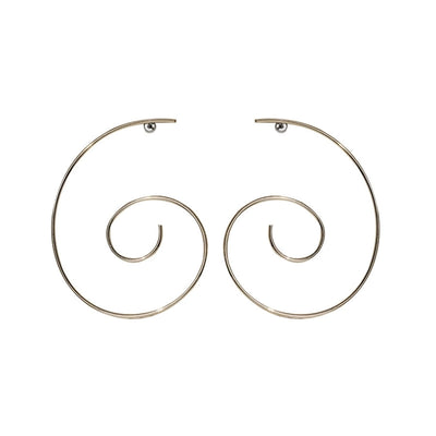 1 Pair Simple Style Circle Titanium Steel Ear Studs