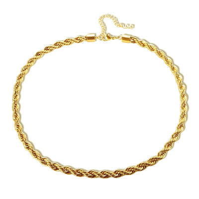 Jewelry Streetwear Twist 304 Stainless Steel Plating Bracelets Necklace