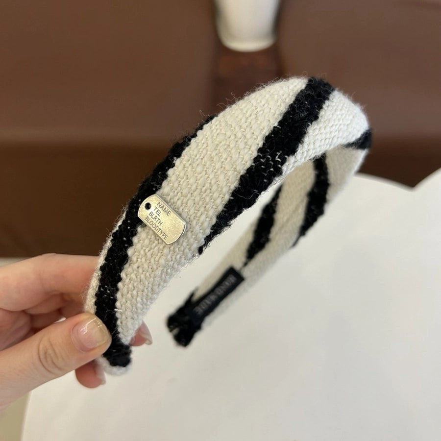 women's lady solid color yarn hair band