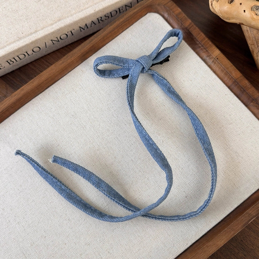 Women's Casual Preppy Style Artistic Bow Knot Alloy Cloth Hair Clip