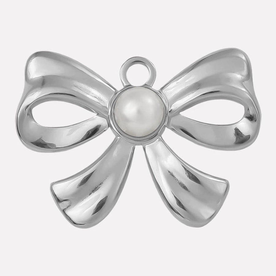 Jewelry Vintage Style Classic Style Bow Knot 304 Stainless Steel 18K Gold Plated Irregular Plating Pendant Necklace