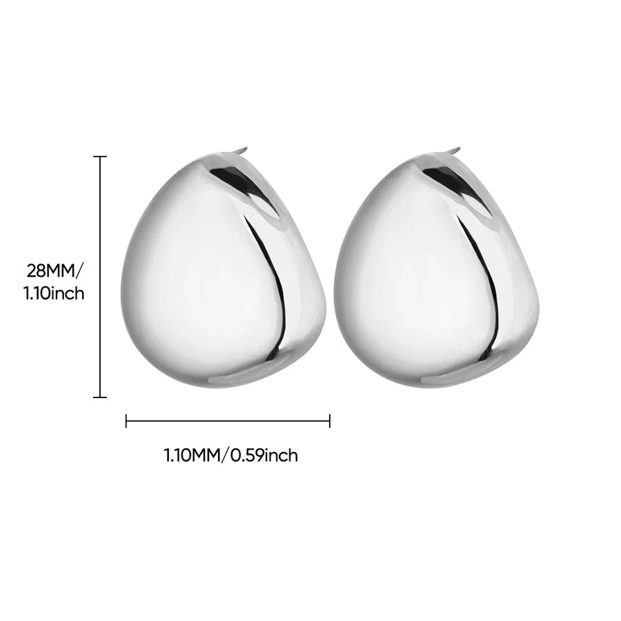 1 Pair Vintage Style Heart Shape 304 Stainless Steel 18K Gold Plated Ear Studs