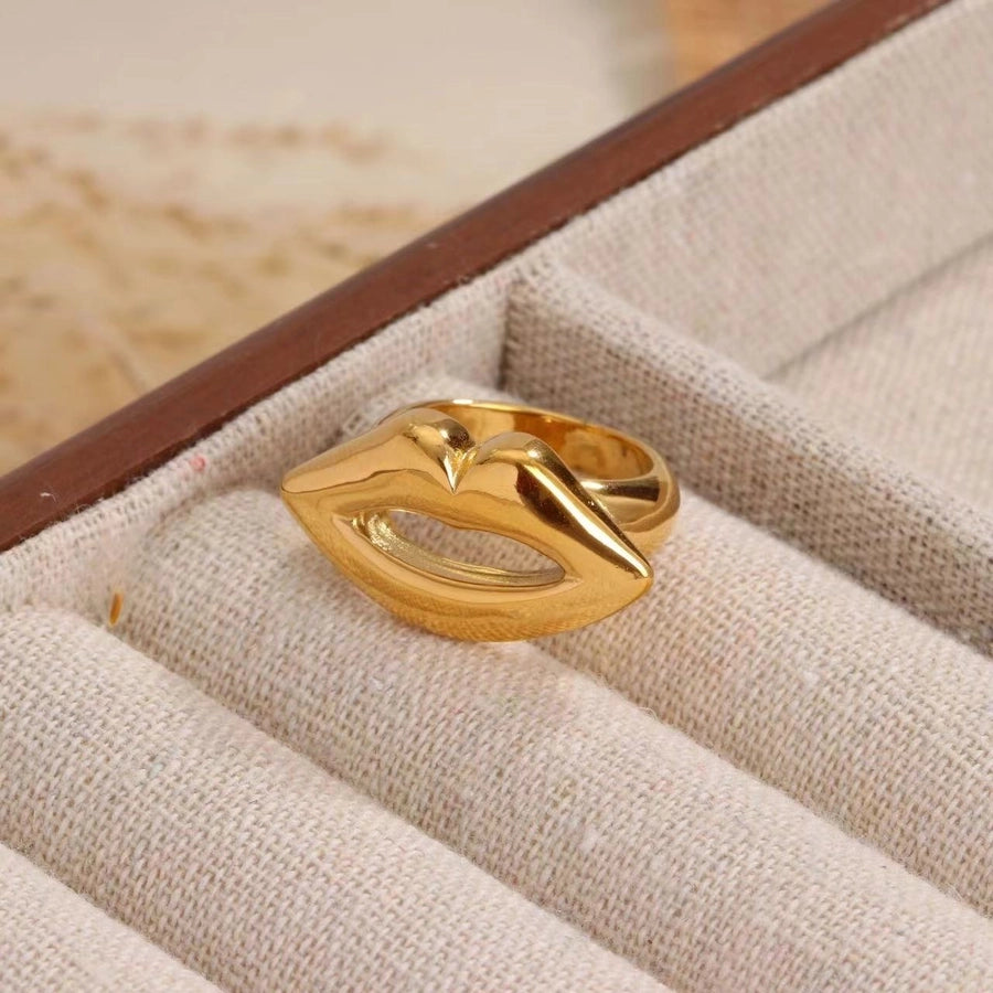 New Titanium Steel Stainless Steel Lip Ring Advanced Design Fashion  Bracelet Ring