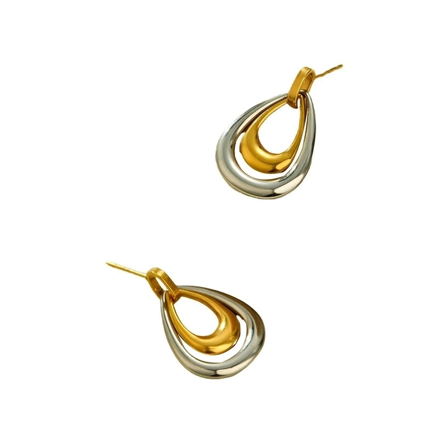 Jewelry Casual Simple Style Water Droplets 304 Stainless Steel Earrings Necklace