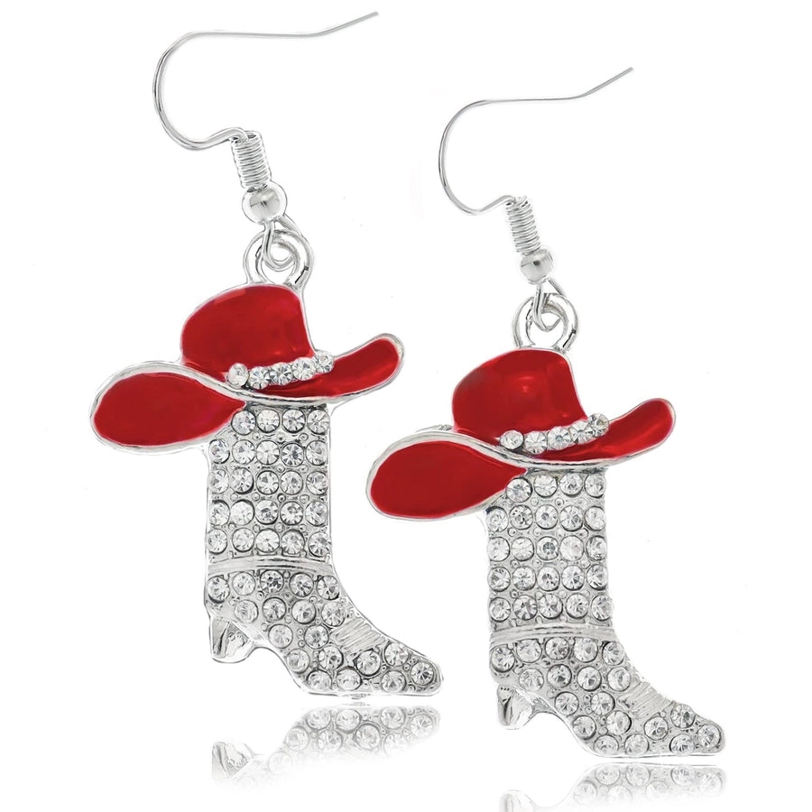 1 Pair Casual Simple Style Streetwear Boots Plating Copper Zircon Drop Earrings