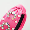 Women's Casual Vacation Classic Style Knot Alloy Cloth Inlay Glass Pearl Hair Band