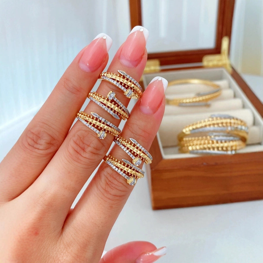 Jewelry Vintage Style Classic Style Nail Copper Mixed Metal Rings Bracelets