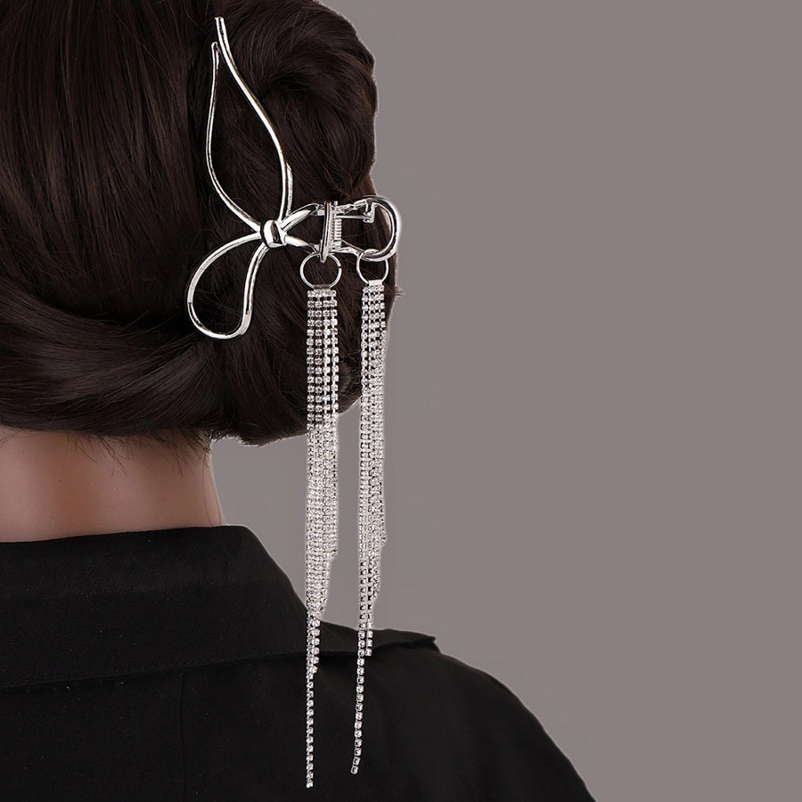 women's simple style geometric solid color alloy plating hair claws