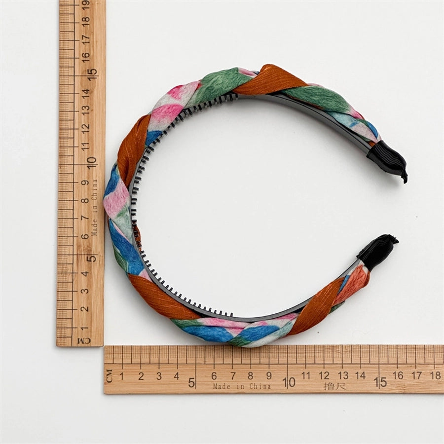 French Oil Painting Headband Female High Skull Top with Teeth Non-Slip Broken Hair Card Pressure Sweet out High Sense Hair Tie Headband