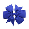 fashion baby v-shaped ribbed ribbon bow hairpin hair accessories