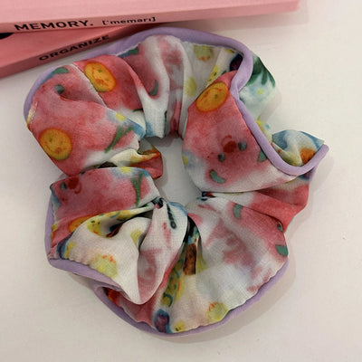 sweet stripe polka dots cloth hair tie