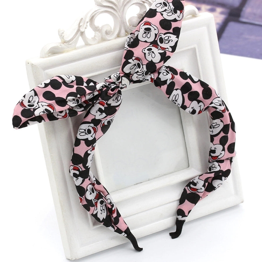 floral bowknot  fashion polka dot rabbit headband