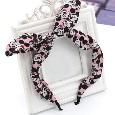 floral bowknot  fashion polka dot rabbit headband