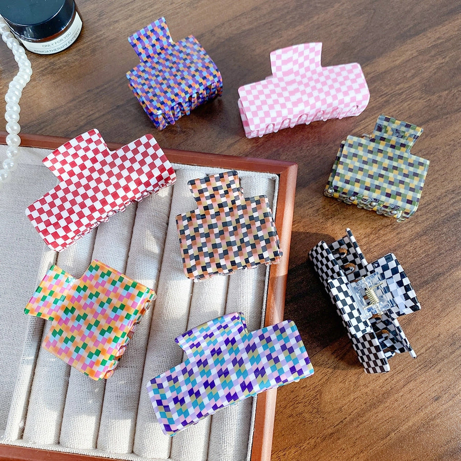 Women's Simple Style Classic Style Color Block Arylic Hair Claws