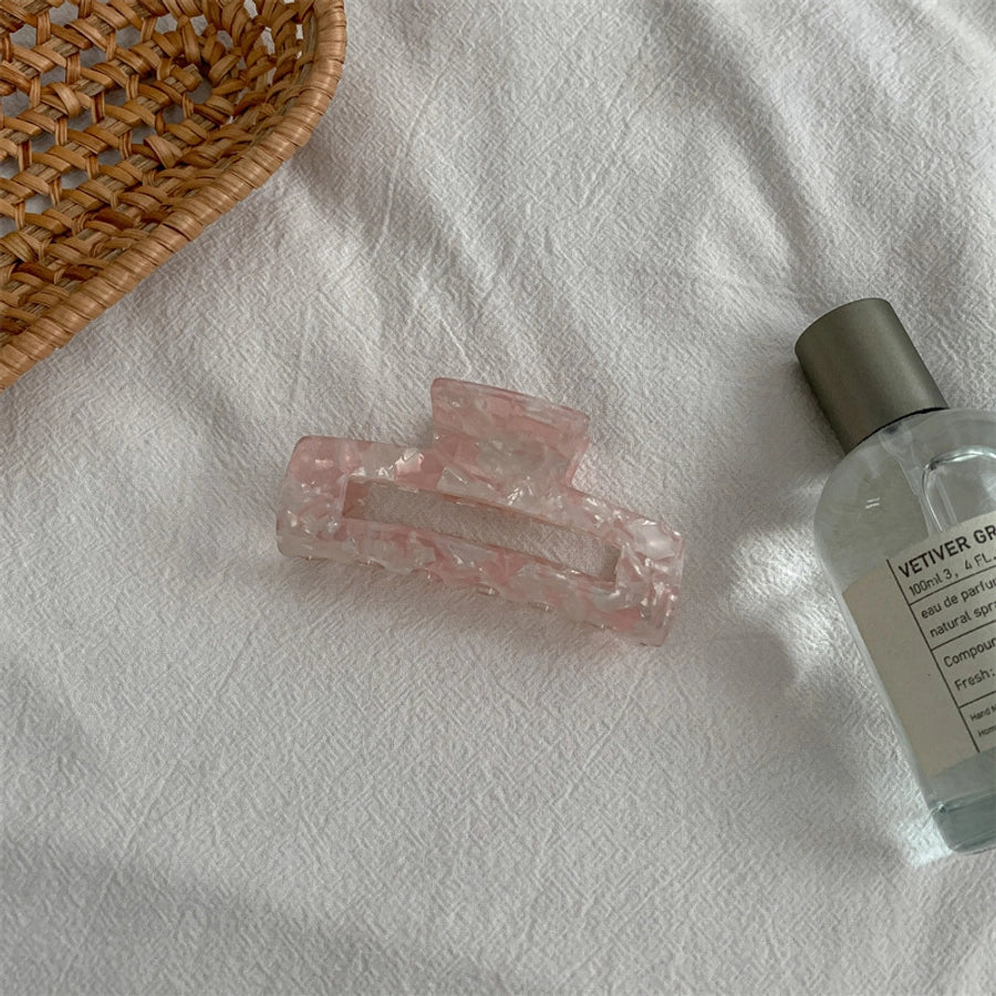 fashion color block acetic acid sheets hair claws 1 piece