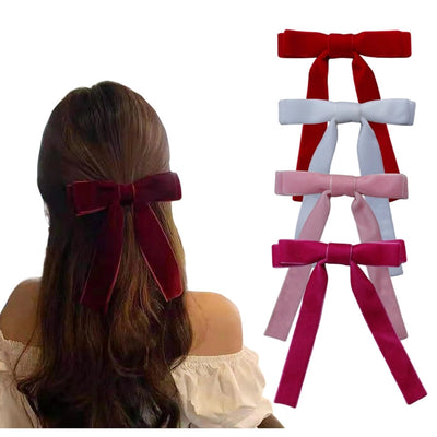 Women's Elegant Solid Color Cloth Handmade Hair Clip