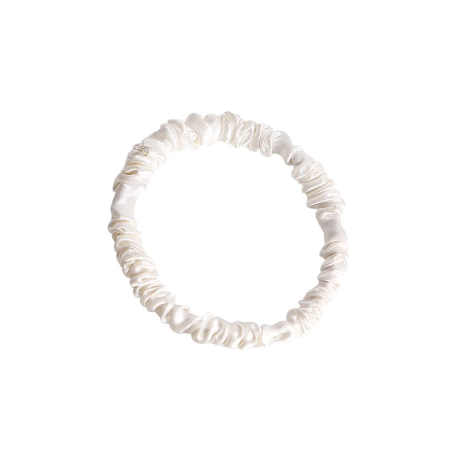 Women's Simple Style Solid Color 100%  Silk Hair Tie