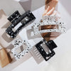 fashion geometric synthetic resin stoving varnish hair claws